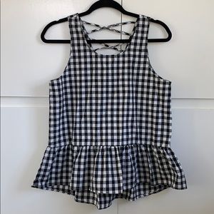 BB Dakota Pax Gingham Top NWT